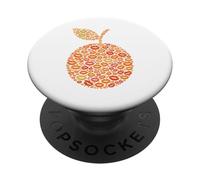 Labbra Arancioni Impertinenti Baciano Le Arance PopSockets PopGrip Adesivo