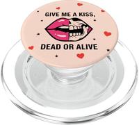 Labbra Bacio Scuro Umorismo Amore Ragazza Gotico PopSockets PopGrip per MagSafe