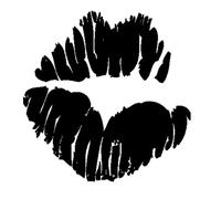 Labbra donna adesivi murali pvc neroo lips wal sticker pvc black cropped 1 PZ.