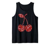 Labbra Impertinenti di Ciliegia Baciano Le Ciliegie Canotta