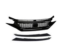 Labbro Anteriore Per Civic 10th Gen 2016-2021 Griglia Anteriore Racing Grill Net Auto Splitter Superiore Paraurti Hood Mesh Griglie Kit Spoiler frontali per auto(2021 Type 2)