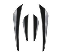 Labbro Anteriore Spoiler Per VW Per Golf 8 MK8 Per Standard Per GTI Per 2020-2023 Paraurti Anteriore Splitter Spoiler Laterale Presa D'aria Lama Vento Kit Carrozzeria Auto Labbro Spoiler(Glossy black)
