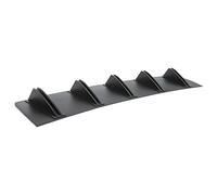 Labbro Del Paraurti Posteriore Dell'auto Per A6 A4 A5 Curvo Stile Pinna Telaio Dello Squalo Dell'ABS Spoiler Posteriori Alettone(Nero lucido)