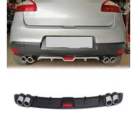 Labbro diffusore paraurti Posteriore Auto per Renault Megane 3, Spoiler Splitter Scarico ABS, Kit carrozzeria,A-Black