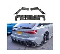 Labbro diffusore paraurti posteriore compatibile for Audi RS6 C8 A6 Avant Wagon Kit corpo in fibra di carbonio
