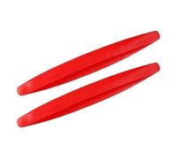 labbro d'impatto 2 adesivi protettivi anti-collisione universali per paraurti anteriore e posteriore dell'auto, strisce antigraffio spoiler inferiore(Red)
