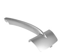 Labbro divisore dell'aletta 51117303113 51117303114 Modanatura per griglia paraurti anteriore adatta per BMW X5 F15 35i 35ix 35dx 40ex 2014-2017 LH RH spoiler inferiore(Matte silver Left)