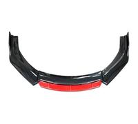 Labbro Paraurti Anteriore Auto Per Lancer 2008-2017 Spoiler Splitter Diffusore Body Kit Guardie Universale Paraurti Anteriore Labbro Auto Spoiler Anteriori 4 PZ(Carbon Look Red)