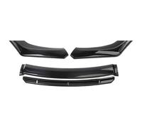 Labbro Paraurti Anteriore Auto Per Lancer 2008-2017 Spoiler Splitter Diffusore Body Kit Guardie Universale Paraurti Anteriore Labbro Auto Spoiler Anteriori 4 PZ(Nero)
