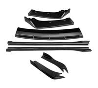 Labbro Paraurti Anteriore Auto Per S5 2017-2019 Paraurti Anteriore Splitter Lip Body Kit Spoiler Minigonne Laterali Estensioni Angolo Avvolgimento Pinne Squalo Gonna Passo Laterale(Matte Black)