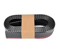 Labbro Paraurti Anteriore Auto Splitter Paraurti Anteriore Auto 2.5M Adesivi Labbra Striscia In Gomma Esterno Protezioni Con Labbro(Nero)