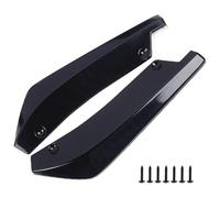 Labbro Paraurti Anteriore Auto Striscia Paraurti Anteriore Universale Auto Estensione Labbro Spoiler Diffusore Splitter Protezione Antigraffio Alette Gonna Laterale Con Gradino(Nero)