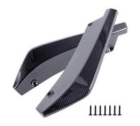 Labbro Paraurti Anteriore Auto Striscia Paraurti Anteriore Universale Auto Estensione Labbro Spoiler Diffusore Splitter Protezione Antigraffio Alette Gonna Laterale Con Gradino(Carbon Fiber)