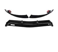 Labbro Paraurti Anteriore Per Classe C Per W205 C205 2015-2021 Diffusore Per C200 C250 C260 C300 C400 C4 Spoiler Splitters Kit Del Corpo Paraurti Anteriore(Glossy Black-1)