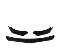 Labbro Paraurti Anteriore Universale Canard Splitter Auto Paraurti Anteriore Labbro Kit Corpo Spoiler Diffusore 4 PZ Regolabile(A-Style Bright Black)