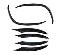 Labbro Paraurti Auto Anteriore Per Classe C Paraurti Anteriore Spoiler Splitter Griglia Aspirazione Dell'aria Cornice Copertura W205 S205 A205 C205 C200 C220d C300 2018-2021(6pcs Carbon Look)