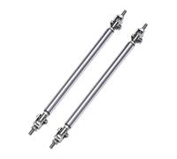 Labbro Paraurti Auto Anteriore Per Dodge Per Caricatore Per SRT Per SXT 2000-2022 2PCS Universale Paraurti Anteriore Lip Splitter Spoiler Puntone Asta Barra Di Supporto(20cm Silver)