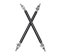 Labbro Paraurti Auto Anteriore Per Dodge Per Caricatore Per SRT Per SXT 2000-2022 2PCS Universale Paraurti Anteriore Lip Splitter Spoiler Puntone Asta Barra Di Supporto(7.5cm Black)