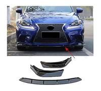 Labbro Paraurti Auto Anteriore Per Is F-Sport 2013-2016 Paraurti Anteriore Lip Mento Spoiler Fibra Di Carbonio Look Diffusore Anteriore Diffusore Normal-D Rosso Nero(BGlossyBlack)