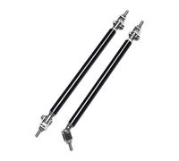 Labbro Paraurti Auto Anteriore Per Mustang GT V8 Per Shelby GT500 GT350 Universale Paraurti Anteriore Lip Splitter Puntone Asta Tie Barra Supporto Auto Spoiler Anteriori 2PCS(7.5cm Black)