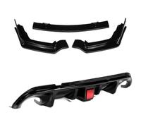 Labbro Paraurti Auto Anteriore Per Q50 Versione Standard 2014-2017 Auto Anteriore + Paraurti Posteriore Labbro Set Diffusore Spoiler Grembiule W Luce Freno Anteriore(E)