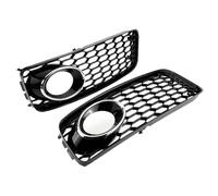 Labbro Splitter Paraurti Anteriore Per A5 Per S-Line Per S5 Per B8 Per RS5 2008-2012 Griglia 1 Paio Griglia Racing Per Fendinebbia Anteriore Per Auto Spoiler Labbro Paraurti Anteriore(Chrome Silver)