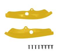 Labbro Spoiler Copertura Trim Wing 2x Paraurti Anteriore Labbro Pala Striscia Di Protezione Per Dodge Per Challenger RT/Scat Pack 2015-2020 Diffusore Spoiler Splitter Guard(Giallo)