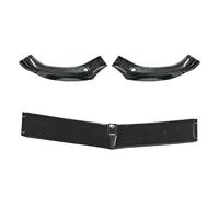 Labbro Spoiler Copertura Trim Wing 3 Pz Per Mercedes Per Benz Classe C W205 Prefacelift 2015-2018 Per C80 C300 C300 Auto Paraurti Anteriore Splitter Lip Spoiler(Nero lucido)