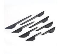 Labbro Spoiler Copertura Trim Wing 8 Pezzi Spoiler Per Auto Paraurti Anteriore Splitter Per Pinna Anticollisione Protezione In Gomma Effetto Fibra Di Carbonio Decorazione Protezioni(Nero)
