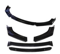Labbro Spoiler Kit Corpo Universale Paraurti Anteriore Per Auto Spoiler Splitter Diffusore 4 Pezzi Rosso Bianco In Fibra Di Carbonio Canard ABS Plastica(All Black)