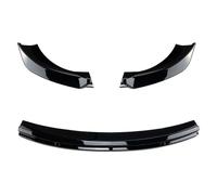 Labbro spoiler paraurti anteriore per Tesla per Model 3 2017-2023 Carbon Look/Piastra protezione lama splitter inferiore nera lucida Kit spoiler anteriore(Nero lucido)