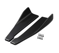 Labbro Spoiler Per KIA Per Forte Per GT Line Per Optima 2005-2024 2pcs Auto Anteriore Paraurti Posteriore Striscia Labbro Spoiler Diffusore Splitter Scratch Protector(Black)