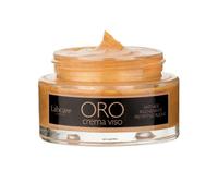 Crema Viso ORO Anti-Age. Crema viso anti-age dallo straordinario effetto rimpolpante grazie all’azione sinergica dell’Acido Ialuronico e dell’ORO 24K.