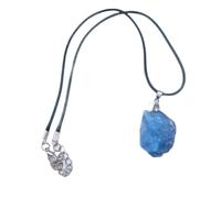 LABDIP Decorazione della Stanza Ciondolo in Cristallo di Fluorite Blu Cielo Naturale raro Decorazione for Collana di Pietre di Quarzo Naturale Reiki con Pietre preziose grezze grezze