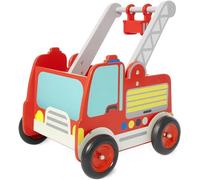 labebe Carrello Spesa Giocattolo, 2-in-1 USA Come Girello Bambini, Camion Rosso Fuoco Girello Bambini Primi Passi per 1-3 Anni, Girello Cam/Carrello Primi Passi Bimba/Carrello Primi Passi Bambina