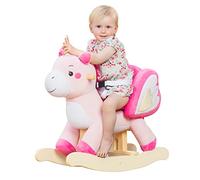 Labebe Cavallo a dondolo, bambino (1~3 anni), animale di peluche appena rilasciato, dondolo in legno, giocattolo a dondolo, giochi a dondolo per bambini piccoli, neonati e ragazze - carino unicorno