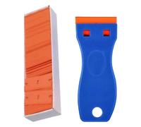 Label Scraper, Glass Scraper Tool, Windshield Cleaning Scraper, Razors Scraper, Oven Cleaning Scraper, Ergonomic Handle Efficient Label and Residues Removal for Cleaning Labels and Decals