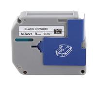 Label Tape Sostitutiva Bianco e Nero, Nastro per Stampante 12mm 23ft, Resistente all'Acqua e Stampa Chiara - Compatibile LM210D LP420 LM500TS, Uso Ufficio e Industriale (Io mangio)