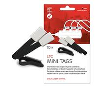 LABEL THE CABLE Etichette per Cavi a Strappo - Per una Perfetta Gestione dei tuoi Cavi - Organizer Cavi LTC MINI TAGS - Fascette Cavi con Etichette - Confezione da 10 - Nero - LTC 2510