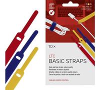 Label the Cable LTC 1130 19 pollici Fascetta a strappo Giallo, Blu, Rosso