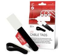 LABEL THE CABLE CABLE TAGS - Fascette stringicavo scrivibili, 90 mm x 12 mm | Fascette stringicavo in , impermeabili, marcatura cavi, gestione dei cavi, riutilizzabili, 30 pezzi