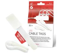 LABEL THE CABLE CABLE TAGS - Fascette stringicavo scrivibili, 90 mm x 12 mm | Fascette stringicavo in , impermeabili, marcatura cavi, gestione dei cavi, riutilizzabili, 30 pezzi