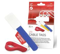 LABEL THE CABLE CABLE TAGS - Fascette stringicavo scrivibili, 90 mm x 12 mm | Fascette stringicavo in , impermeabili, marcatura cavi, gestione dei cavi, riutilizzabili, 30 pezzi