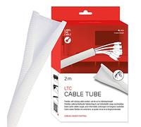 LABEL THE CABLE Organizer Cavi - Guaina Cavi a Chiusura Automatica - Ferma Cavi Flessibile e Resistente - Copri Fili e Cavi a Tubo - LTC CABLE TUBE - 2 m - Bianco - LTC 5120