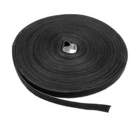 LTC 1210 PRO - Rotolo di velcro a doppio lato, 25 m, nero