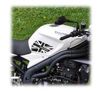 labelbike 2 Adesivi 3D Moto Lati Serbatoio Compatibile con Triumph