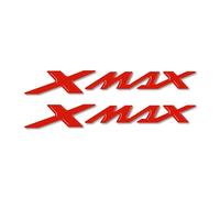 labelbike - 2 Adesivi in Resina gel 3D Scritta XMAX Scooter compatibili con YAMAHA X MAX dal 2010