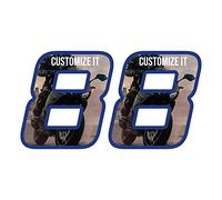 labelbike - 2 Adesivi Moto Numeri Personalizzati - altezza numero 4 cm numero Custom '8'