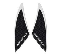 labelbike - 2 Adesivi Stickers 3D laterali in Resina per Moto Scooter compatibili con YAMAHA Tmax 530 2012-2016 Colore Carbonio Argento