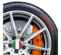 labelbike 4 Adesivi 3D Personalizzati Copertura Cerchi Auto Ruota